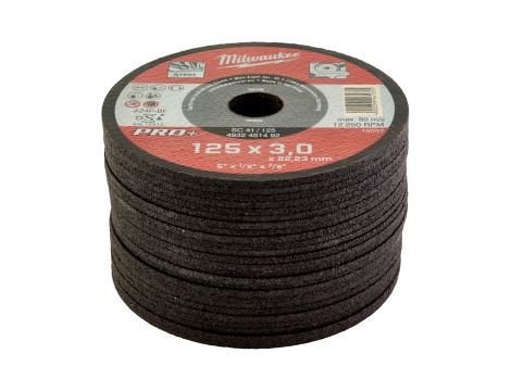Milwaukee - Tarcza do metalu płaska 125X3 PRO+ - 4932451492 - opakowanie 25 szt. Cena za szt. - 3