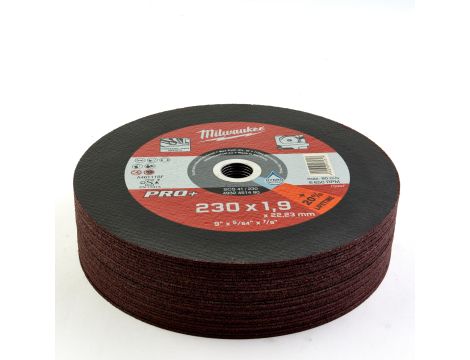 Milwaukee - Tarcza do metalu płaska 230X1,9 PRO+ - 4932451490 - opakowanie 25 szt. Cena za szt. - 3