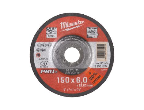 Milwaukee - Tarcza do szlifowania metalu 150x7 PRO+ - 4932471387 - opakowanie 10 szt. Cena za szt.