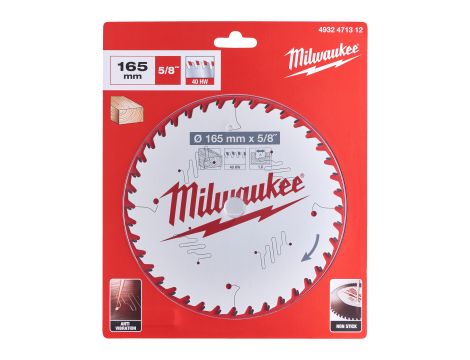 Milwaukee - Tarcza pilarska 165X15.87X1.6X40ATB - 4932471312 - 2