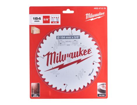 Milwaukee - Tarcza pilarska 184X5/8X2.1X40ATB - 4932471379 - 2
