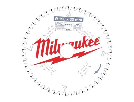 Milwaukee - Tarcza pilarska 190X30X2.1X48ATB - 4932471380