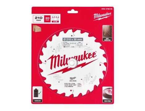 Milwaukee - Tarcza pilarska 210x30x24ATB - 4932478095 - 2