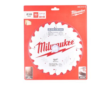 Milwaukee - Tarcza pilarska 216X30X2.4X24ATB NEG. - 4932471315 - 2
