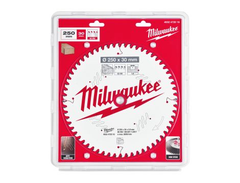 Milwaukee - Tarcza pilarska 250x30x2.8x60ATB - 4932472016 - 2