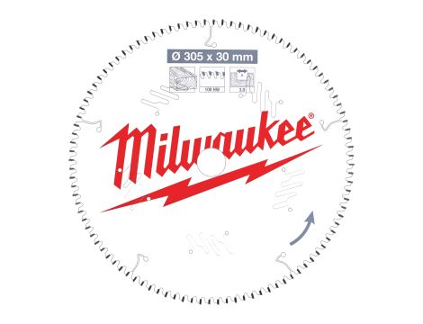 Milwaukee - Tarcza pilarska 305X30X3.0X100ATB NEG. - 4932471322