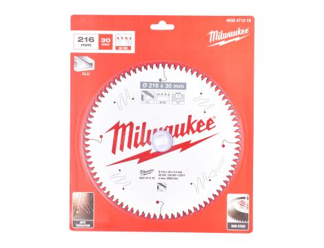 Milwaukee - Tarcza pilarska ALU216X30X2.4X80TF NEG. - 4932471319 - 2
