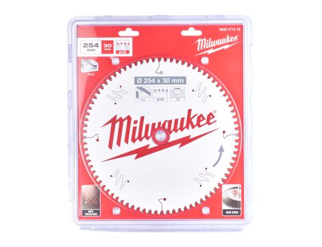 Milwaukee - Tarcza pilarska ALU254X30X3.0X80TF NEG. - 4932471318 - 2