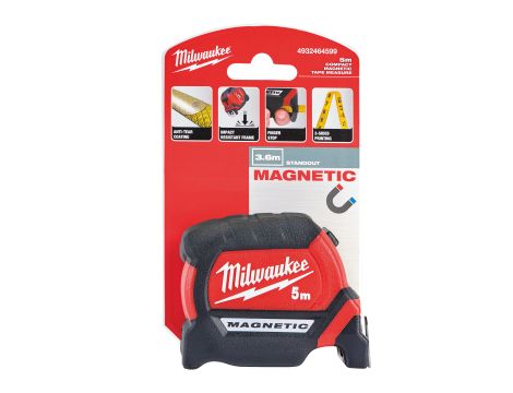 Milwaukee - Taśma magnetyczna Premium 5 m - III generacja - 4932464599 - opakowanie 6 szt. Cena za szt.
