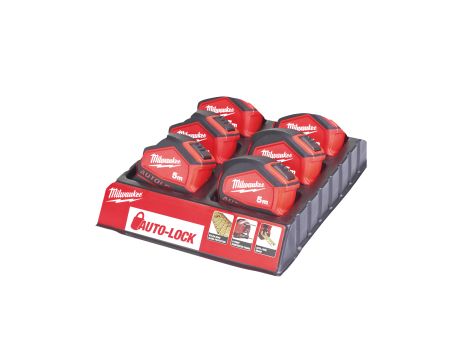 Milwaukee - Taśma miernicza AUTOLOCK 5/25 - 4932464663 - opakowanie 6 szt. Cena za szt. - 3