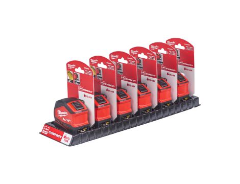 Milwaukee - Taśma miernicza AUTOLOCK 5-16/25 - 4932464665 - opakowanie 6 szt. Cena za szt. - 3