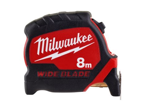 Milwaukee - Taśma miernicza Premium Wide 8 m - 4932471816 - opakowanie 6 szt. Cena za szt.