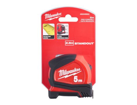 Milwaukee - Taśma miernicza Pro Compact C5/25 - 1pc - 4932459593 - opakowanie 6 szt. Cena za szt. - 2