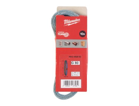 Milwaukee - Taśma ścierna 13 x 457 G80 10szt. - 4932492882 - 2