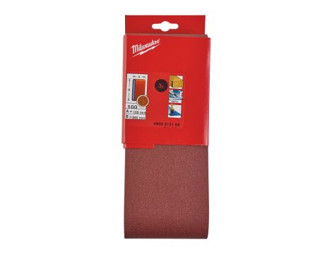 Milwaukee - Taśma ścierna 75 x 533 G100 5 szt. - 4932312478 - 2