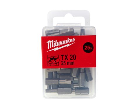 Milwaukee - TX20 (25 szt.) dł. 25 mm - 4932399596 - 2