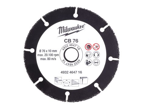 Milwaukee - Uniwersalna tarcza tnąca z nasypem z węglika 76 mm - 4932464716