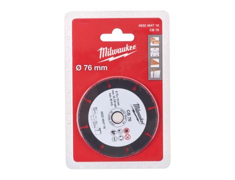 Milwaukee - Uniwersalna tarcza tnąca z nasypem z węglika 76 mm - 4932464716 - 2