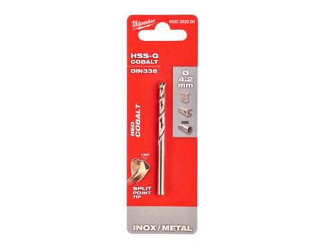 Milwaukee - Wiertło do metalu HSS-G CO 4,2 mm - 4932363260 - 2