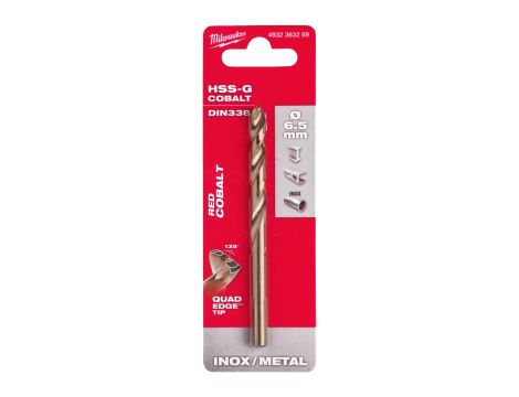 Milwaukee - Wiertło do metalu HSS-G CO 6,5 mm - 4932363269 - 2