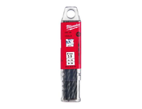 Milwaukee - Wiertło HSS-R 3,5 mm (10 szt.) - 4932363469 - 2