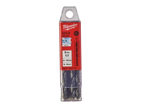 Milwaukee - Wiertło HSS-R 6,8 mm (10 szt.) - 4932363502 - 2