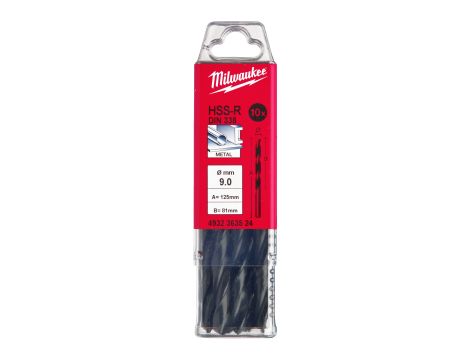 Milwaukee - Wiertło HSS-R 9,0 mm (10 szt.) - 4932363524 - 2