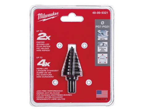 Milwaukee - Wiertło stopniowe PG7-PG21 - 48899321 - 2
