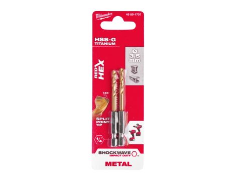 Milwaukee - Wiertło udarowe do metalu SWave HSS-G Tin 3.5mm -2szt. - 48894707 - 2