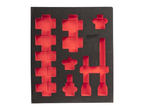 Milwaukee - Wkładka piankowa z zestawem długich nasadek udarowych 3/4" Impact Duty 12 szt - do wózków narzędziowych - 4932493398