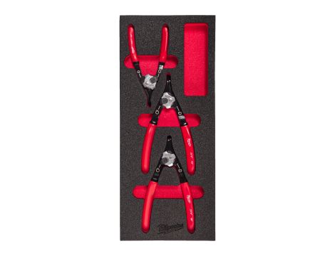 Milwaukee - Wkładka piankowa ze szczypcami Segera 3szt - do wózków narzędziowych - 4932493632