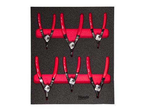 Milwaukee - Wkładka piankowa ze szczypcami Segera 6szt - do wózków narzędziowych - 4932493633