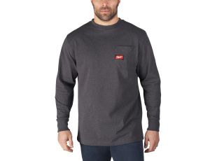 Milwaukee - WTLSG-M T-shirt z kieszonką z długim rękawem - szary - 4933478238