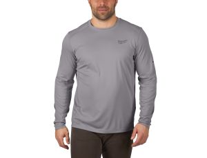 Milwaukee - WWLSG-XL Lekka koszulka robocza z długim rękawem - szara - 4933478191