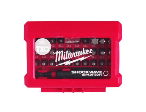Milwaukee - Zestaw bitów udarowych SHW Torx - 32 szt. - 4932471586 - opakowanie 12 szt. Cena za kpl. - 2