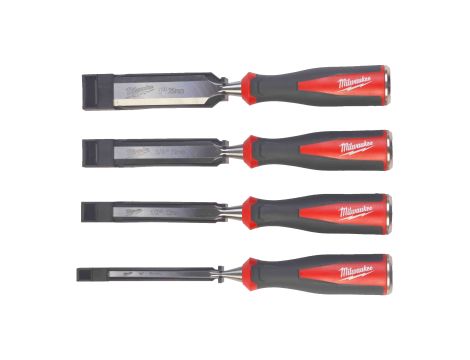 Milwaukee - Zestaw dłut o sfazowanej krawędzi (6, 12, 19, 25 mm) - 4932479897