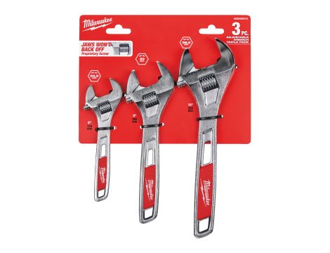 Milwaukee - Zestaw kluczy nastawnych ang 150/200/250mm - 4932493414 - 2