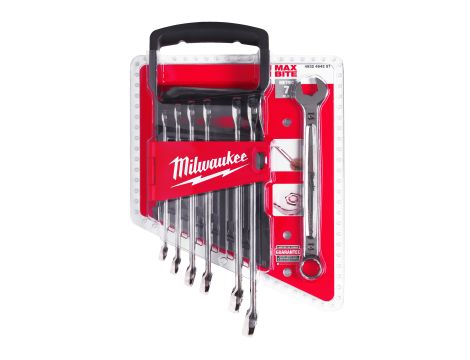 Milwaukee - Zestaw kluczy płasko-oczkowych MAXBITE 7 szt. - metryczny - 4932464257 - 2