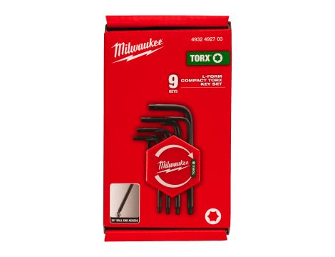 Milwaukee - Zestaw kompaktowych kluczy TORX 9 szt. - 4932492703 - 2