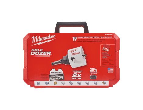 Milwaukee - Zestaw otwornic Bi-metal (10 szt.) - 49224201 - 2