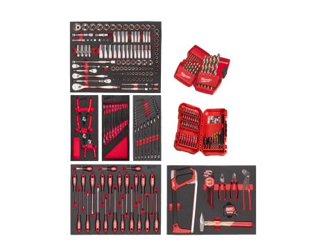 Milwaukee - Zestaw pianek do wózków narzędziowych, przemysłowy - 244szt - 4932499475