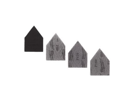 Milwaukee - Zestaw siatek do M12 FDSS 67x92 (4xG80, 4xG120, 4xG180) + 1 podkład zabezpieczający - 48805405