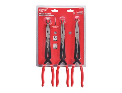 Milwaukee - Zestaw szczypiec długich ze szczękami oczkowymi (8, 12,7, 19mm) - 4932492503 - 2