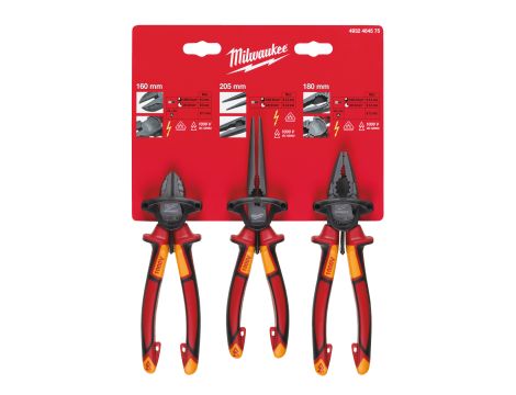 Milwaukee - Zestaw szczypiec VDE 3 szt. - 4932464575 - 2