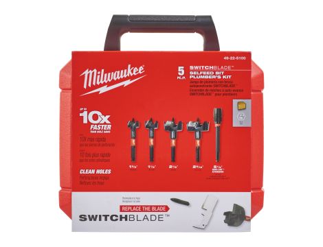 Milwaukee - Zestaw wierteł samoposuwnych i ostrzy (35,38,54,65 mm) - 4932479503 - 2