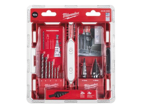 Milwaukee - Zestaw wierteł stopniowych i wierteł do metalu - 10 szt. - 48899350 - 2