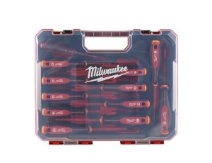 Milwaukee - Zestaw wkrętaków VDE - 12szt. (SL2.5 / SL3 / SL4 / SL5.5 / PH1 / PH2 / PZ1 / PZ2 / T10 / T15 / T20, próbnik) - 4932479095 - image 2