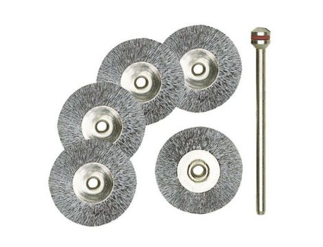 Szczotki druciane Proxxon 22 mm dyski [5 cz.]