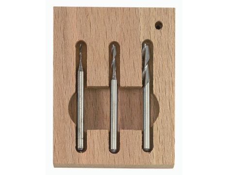 Frez wolframowe Proxxon 1, 2, 3 mm, trzpień 3 mm