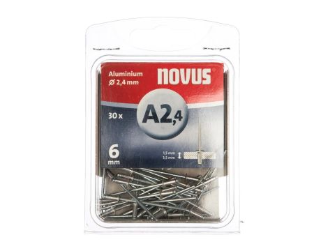 Nity aluminiowe A2,4/6 NOVUS [30 szt.]